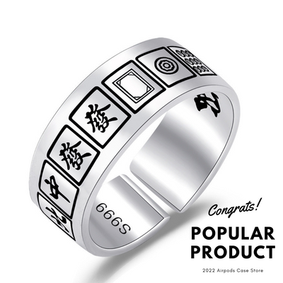 【Bracelet】麻雀シルバー ブレスレット リング　バングル