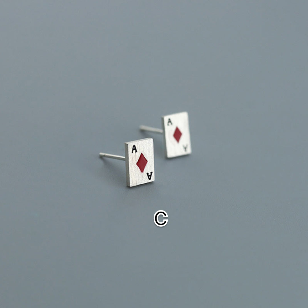 【Earrings】ポーカーピアス&イヤリング