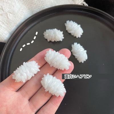【Goods】立体感 シミュレ—ションご飯 ヘアピン スリーピン ヘアアクセサリー