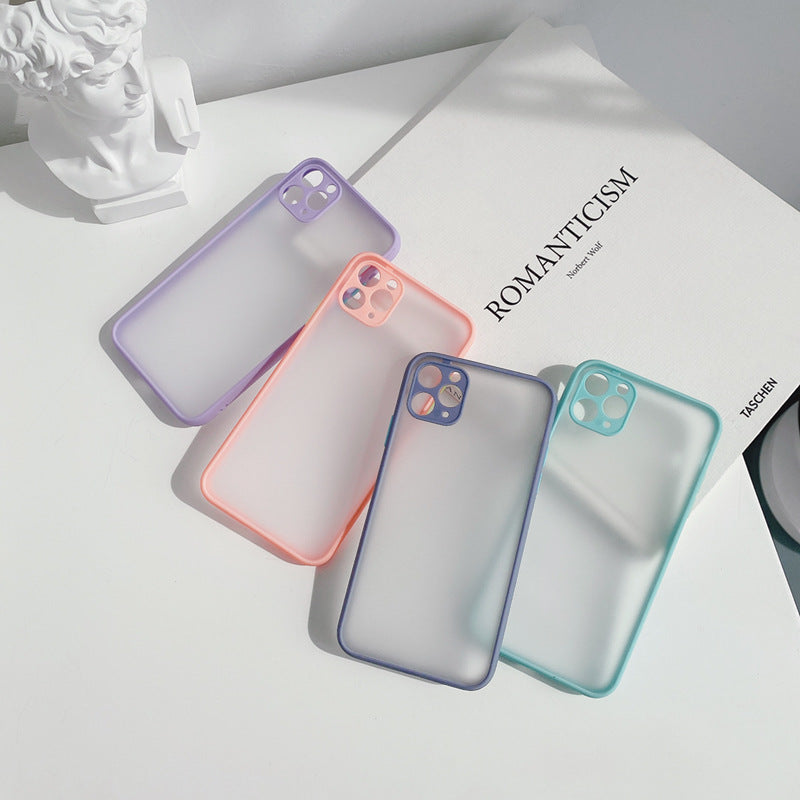 【iPhone Case】マカロンカラーシンプルiPhoneケース