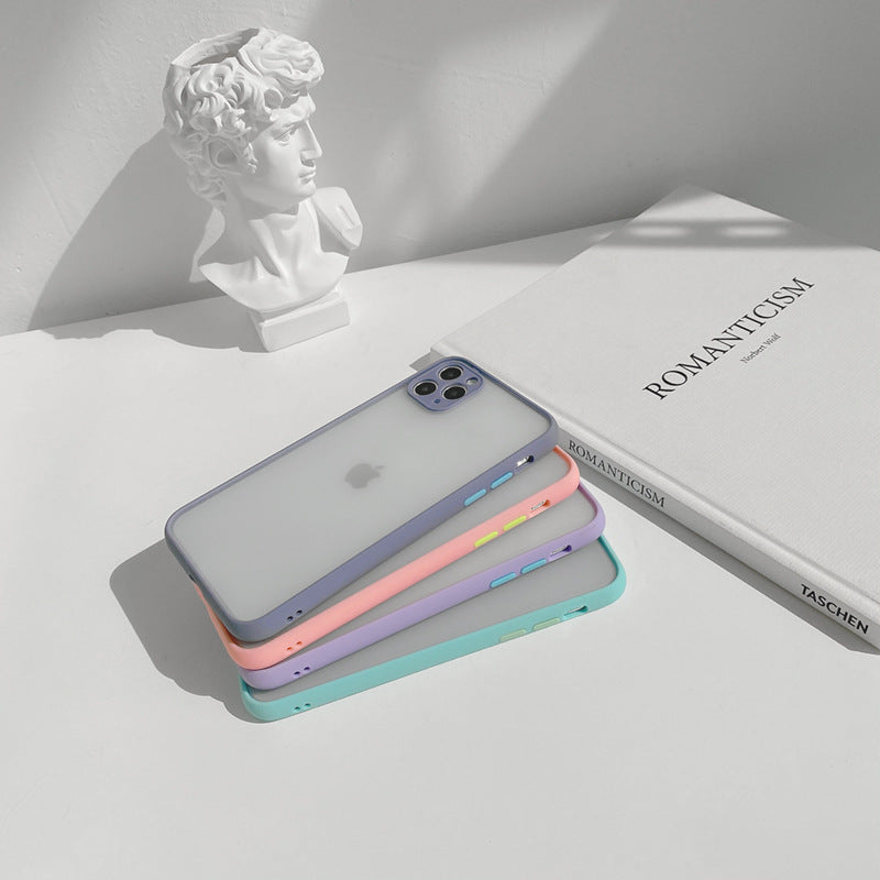 【iPhone Case】マカロンカラーシンプルiPhoneケース
