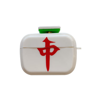 【Airpods Case】 オリジナル麻雀柄・中/発Airpods/AirPods Proケース