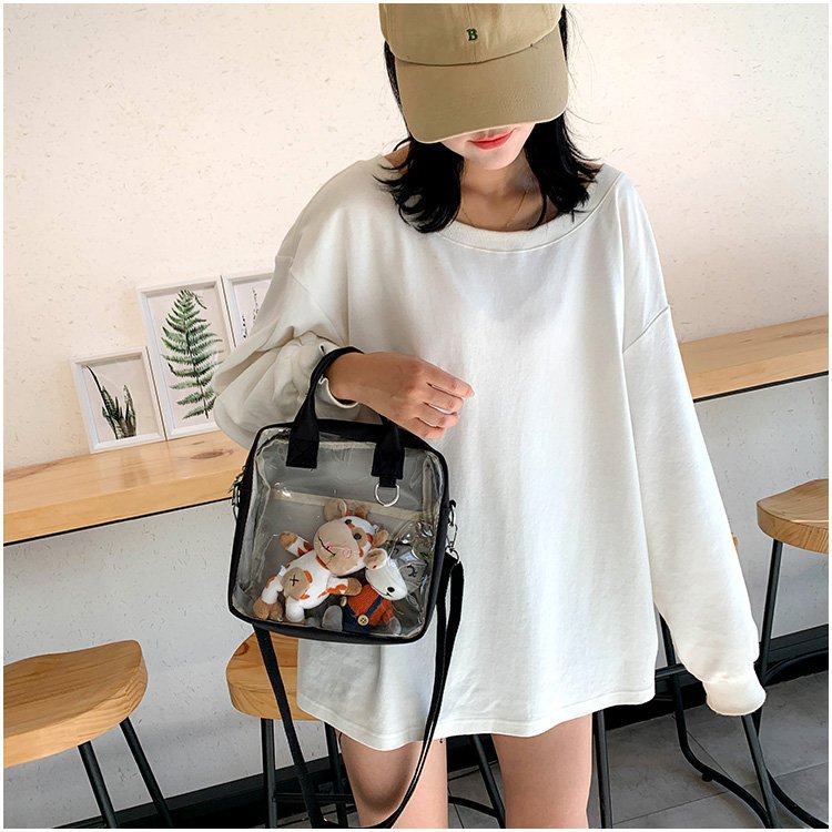 【Cute Bag】痛バッグ 可愛い 透明ぬいぐるみトートバッグ