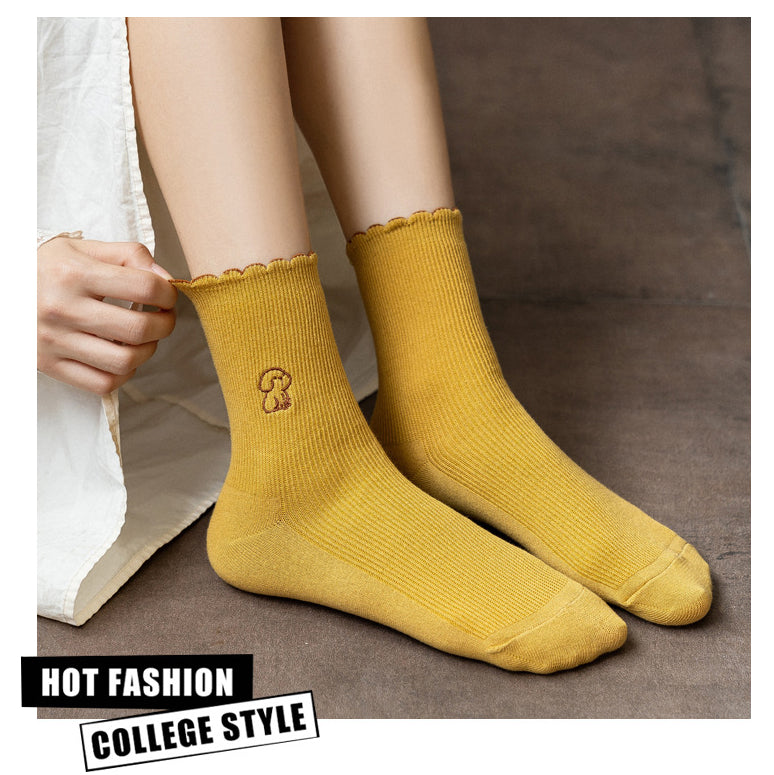 【Socks】可愛いマルチーズ柄レディースソックス