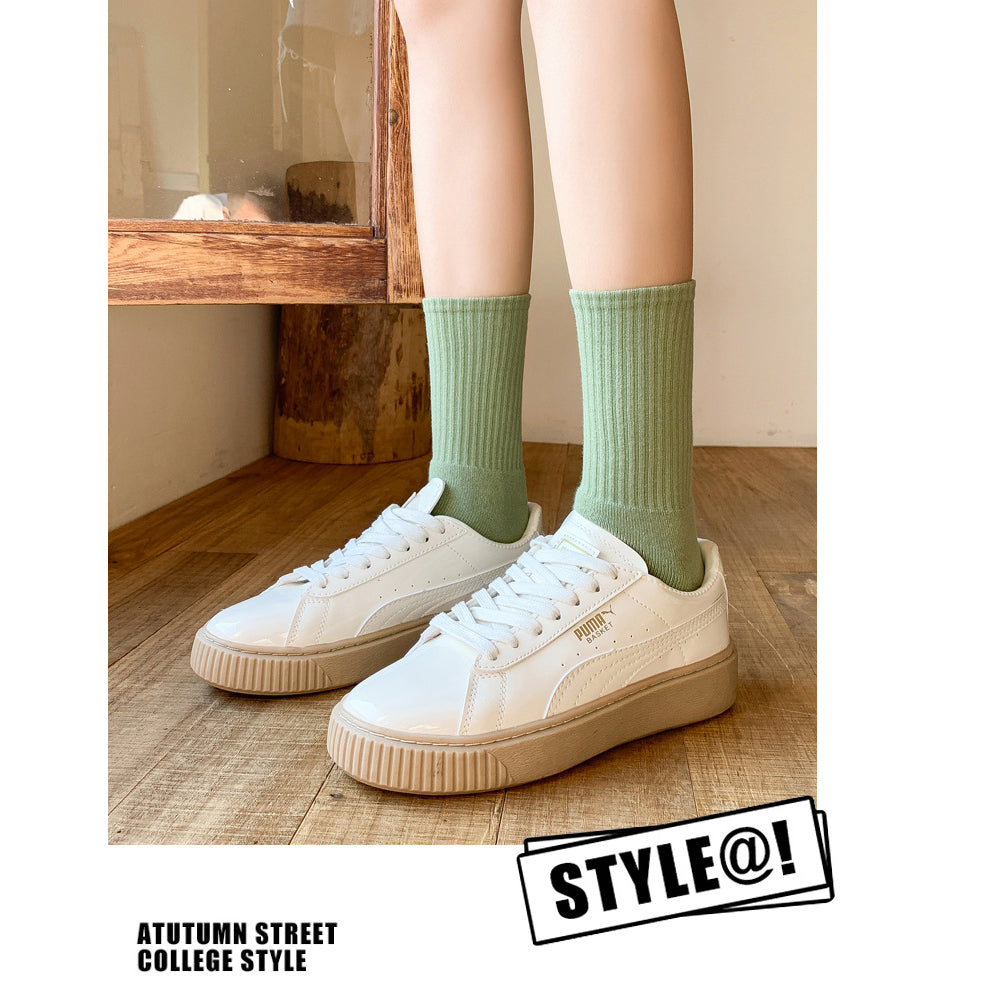 【Socks】シンプル キャンディカラーレディースソックス