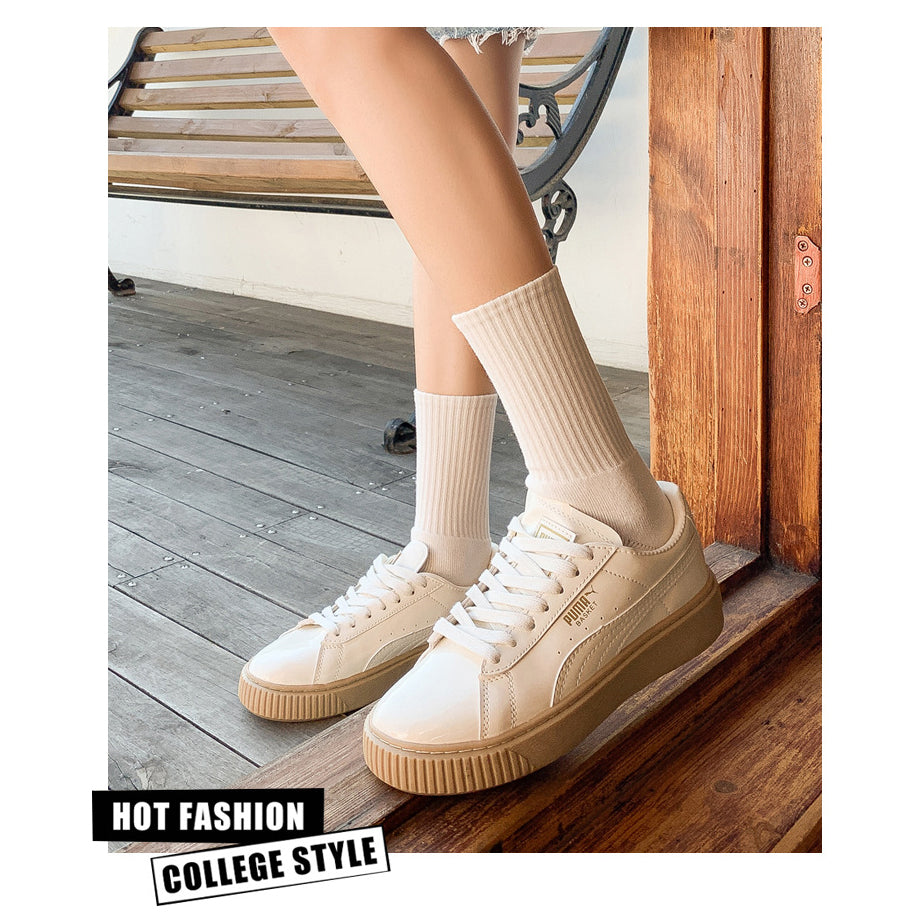 【Socks】シンプル キャンディカラーレディースソックス