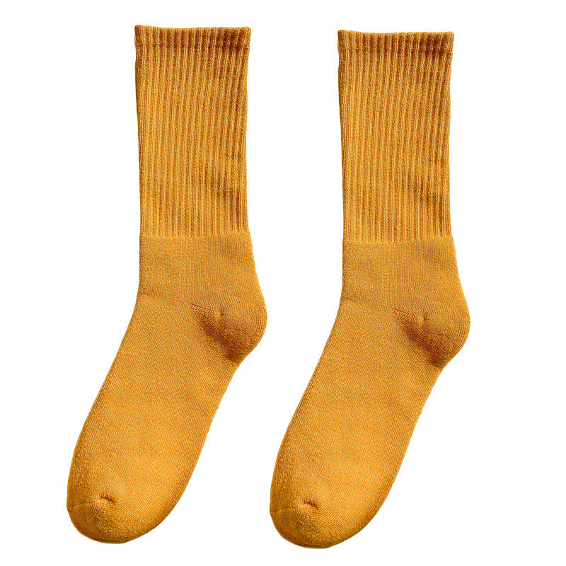 【Socks】シンプル キャンディカラーレディースソックス