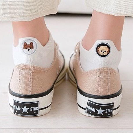 【Socks】可愛いワンちゃん柄レディースソックス