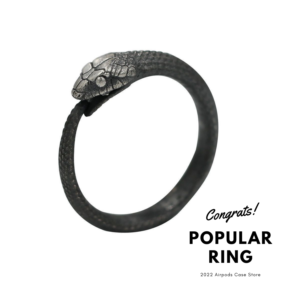 【RINGS】ラウンドスネークシルバーリング