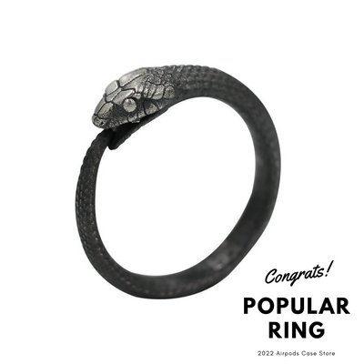 【RINGS】ラウンドスネークシルバーリング