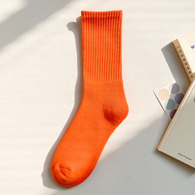 【Socks】シンプル キャンディカラーレディースソックス