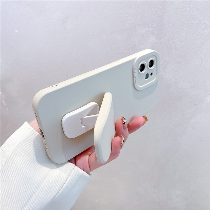 【iPhone Case】シンプルキックスタンド2色　iPhoneケース