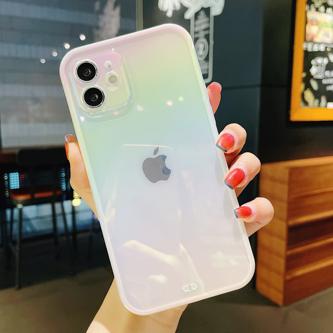 【iPhone Case】流行．クリア オーロラiPhoneケース