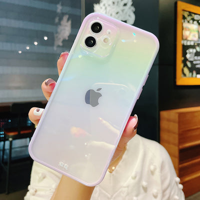 【iPhone Case】流行．クリア オーロラiPhoneケース