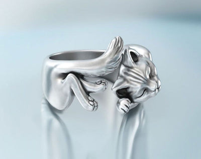 【RINGS】リアルキャットシルバーリング