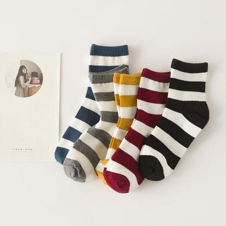 【Socks】ボーダーソックス
