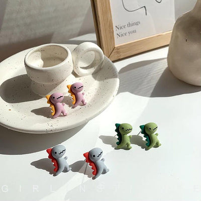 【Earrings】カワイイ恐竜ピアス/イヤリング