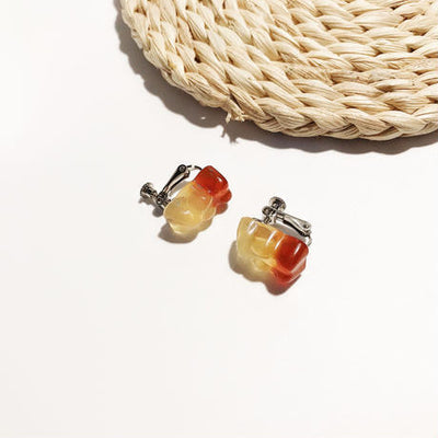 【Earrings】  グミ風 フックピアス&ピアス&イヤリング