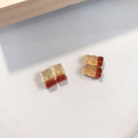 【Earrings】  グミ風 フックピアス&ピアス&イヤリング