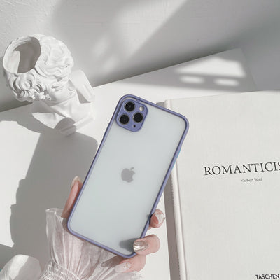 【iPhone Case】マカロンカラーシンプルiPhoneケース