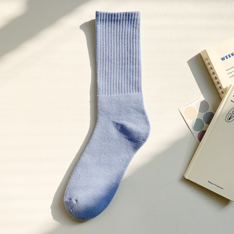 【Socks】シンプル キャンディカラーレディースソックス