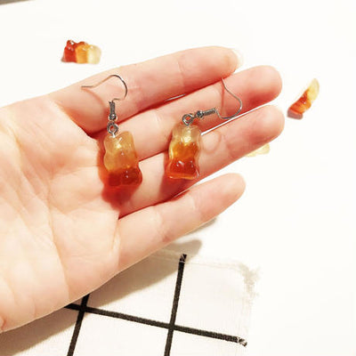 【Earrings】  グミ風 フックピアス&ピアス&イヤリング