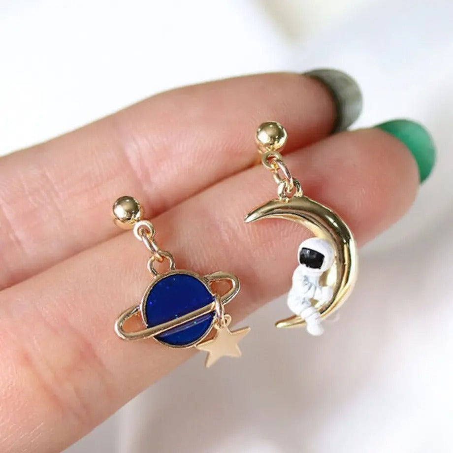 【Earrings】  水星＆宇宙飛行士ピアス&イヤリング