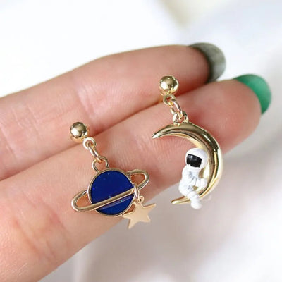 【Earrings】  水星＆宇宙飛行士ピアス&イヤリング