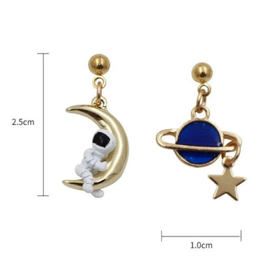 【Earrings】  水星＆宇宙飛行士ピアス&イヤリング