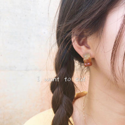 【Earrings】  グミ風 フックピアス&ピアス&イヤリング