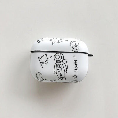 【Airpods Case】 手描き 宇宙飛行士 韓国 カワイイ AirPods /AirpodsProケース