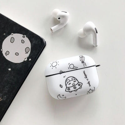【Airpods Case】 手描き 宇宙飛行士 韓国 カワイイ AirPods /AirpodsProケース