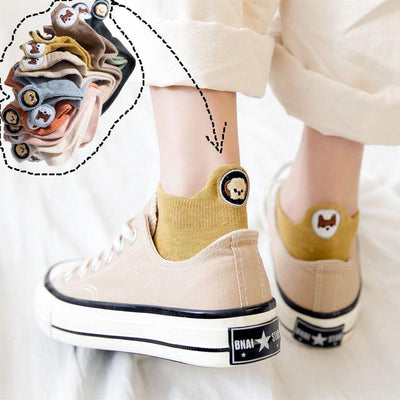 【Socks】可愛いワンちゃん柄レディースソックス