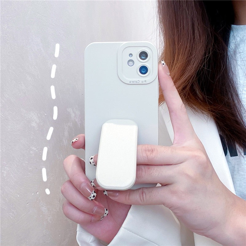 【iPhone Case】シンプルキックスタンド2色　iPhoneケース