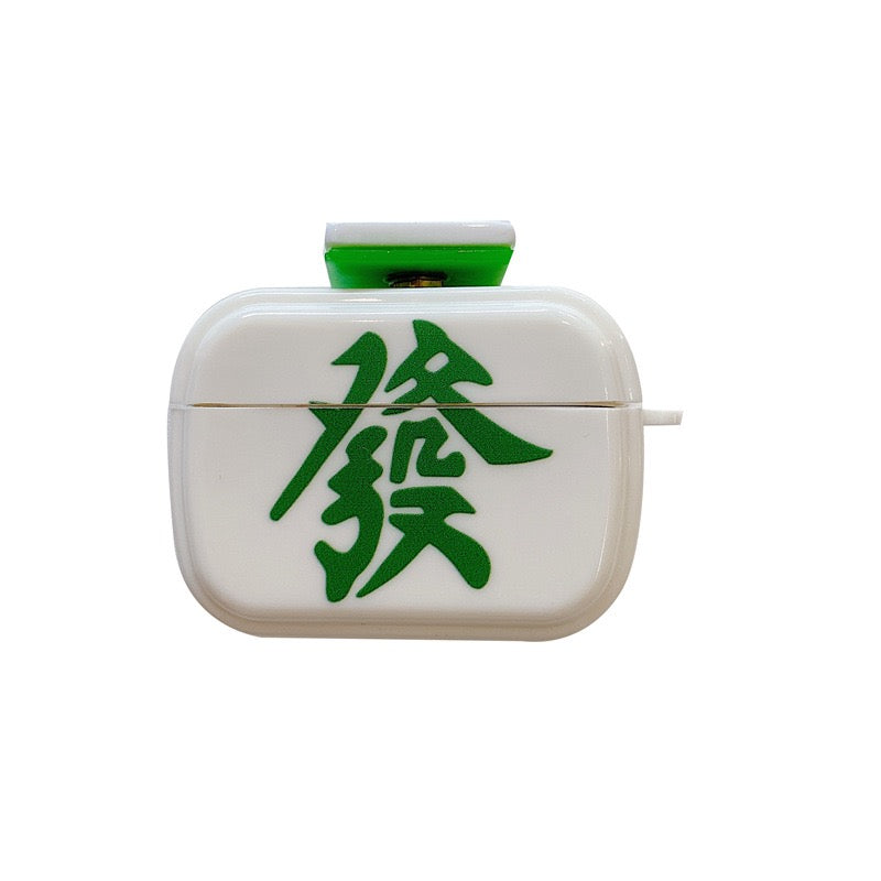 【Airpods Case】 オリジナル麻雀柄・中/発Airpods/AirPods Proケース