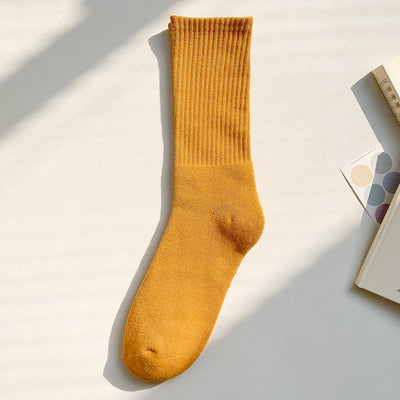 【Socks】シンプル キャンディカラーレディースソックス