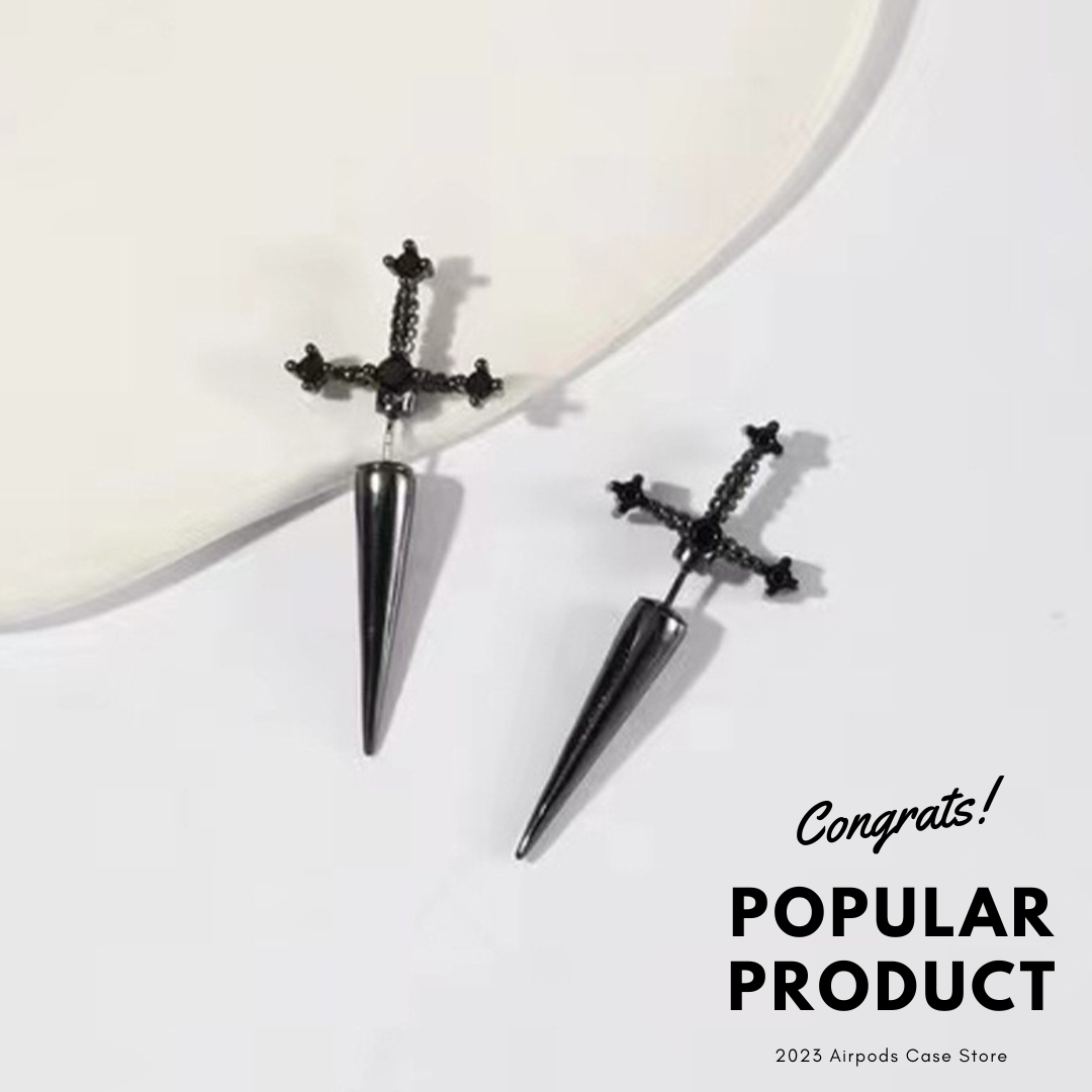 【Earrings】個性 ゴシック剣 レトロ 男女兼用 ピアス