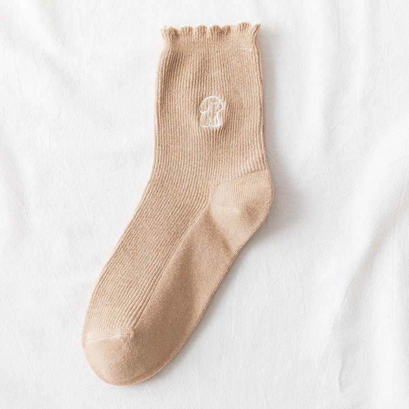 【Socks】可愛いマルチーズ柄レディースソックス