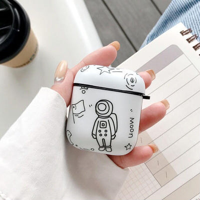 【Airpods Case】 手描き 宇宙飛行士 韓国 カワイイ AirPods /AirpodsProケース