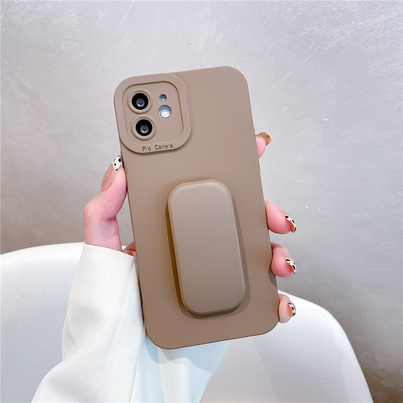 【iPhone Case】シンプルキックスタンド2色　iPhoneケース