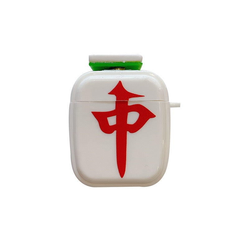 【Airpods Case】 オリジナル麻雀柄・中/発Airpods/AirPods Proケース