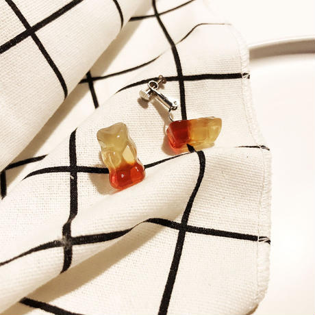 【Earrings】  グミ風 フックピアス&ピアス&イヤリング