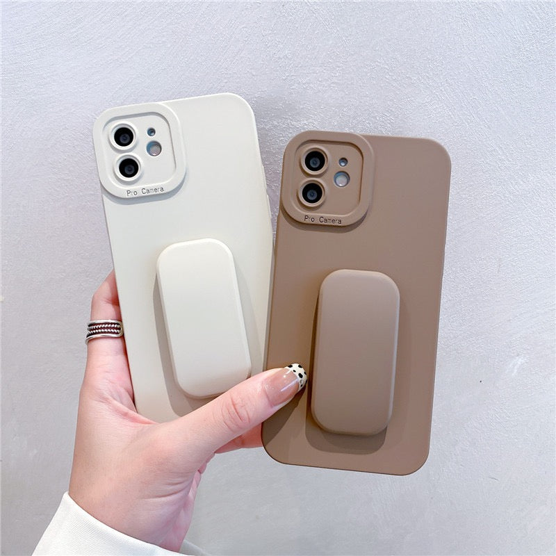 【iPhone Case】シンプルキックスタンド2色　iPhoneケース