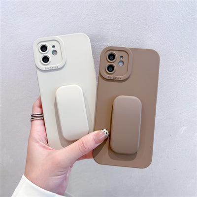 【iPhone Case】シンプルキックスタンド2色　iPhoneケース
