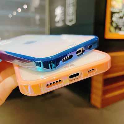 【iPhone Case】流行．クリア オーロラiPhoneケース