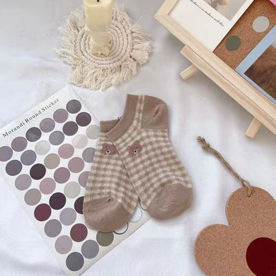 【Socks】カワイイクマちゃんレディースソックス