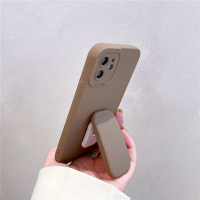 【iPhone Case】シンプルキックスタンド2色　iPhoneケース