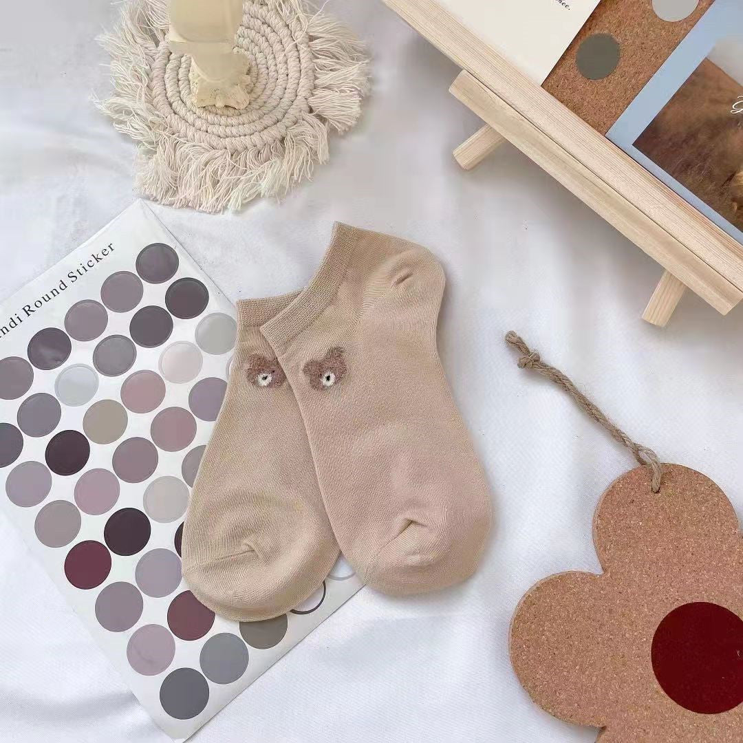 【Socks】カワイイクマちゃんレディースソックス