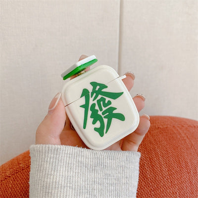 【Airpods Case】 オリジナル麻雀柄・中/発Airpods/AirPods Proケース