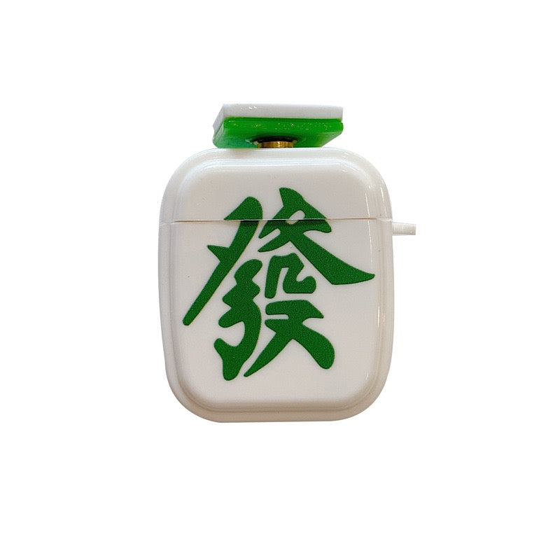 【Airpods Case】 オリジナル麻雀柄・中/発Airpods/AirPods Proケース